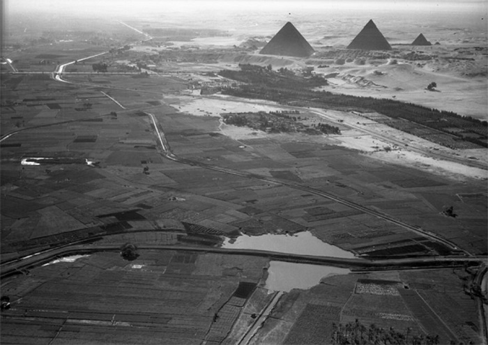 Giza Pyramids Vintage Photo